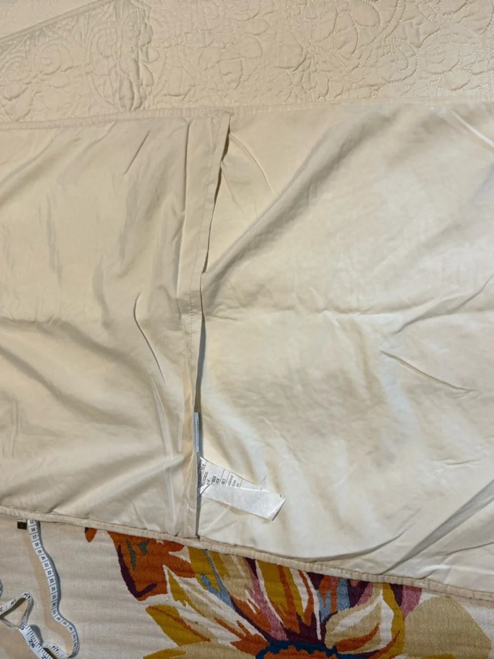 (2) Madison Park OFF White Quilted King Pillow Covers - Picture 3 of 6